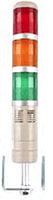 Alarm Stack Light, 3 Lights, Red, Green, Yellow and Buzzer Alarm. 2 in. diameter, 21 in. High